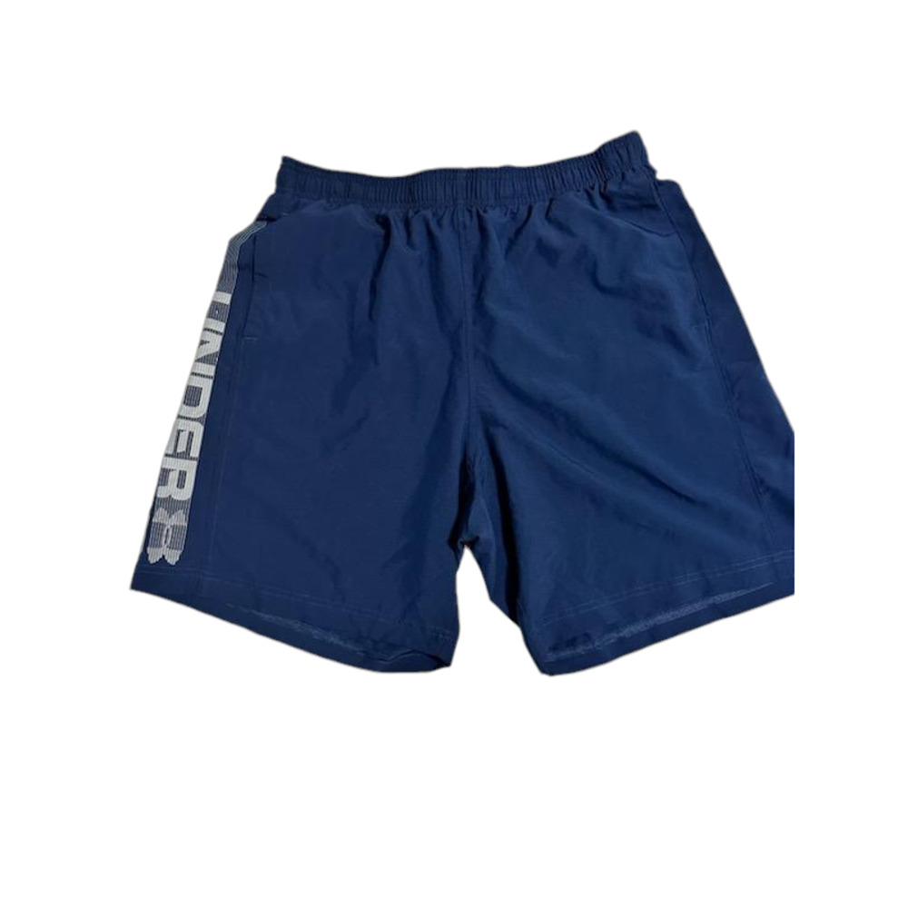 Blue Under Armour basketball shorts, size large